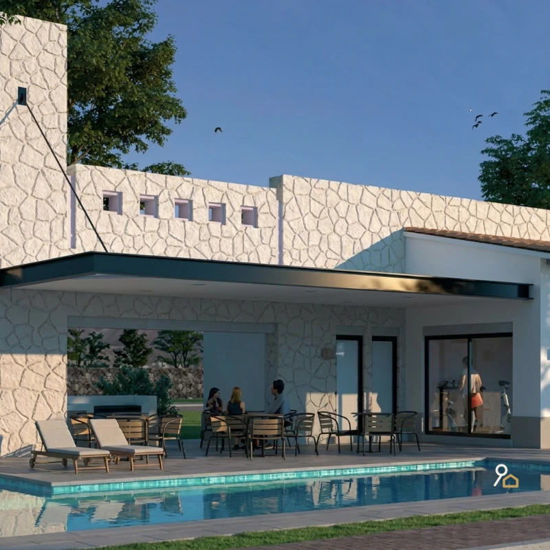 Casa Club y alberca en Ciudad Maderas Corregidora