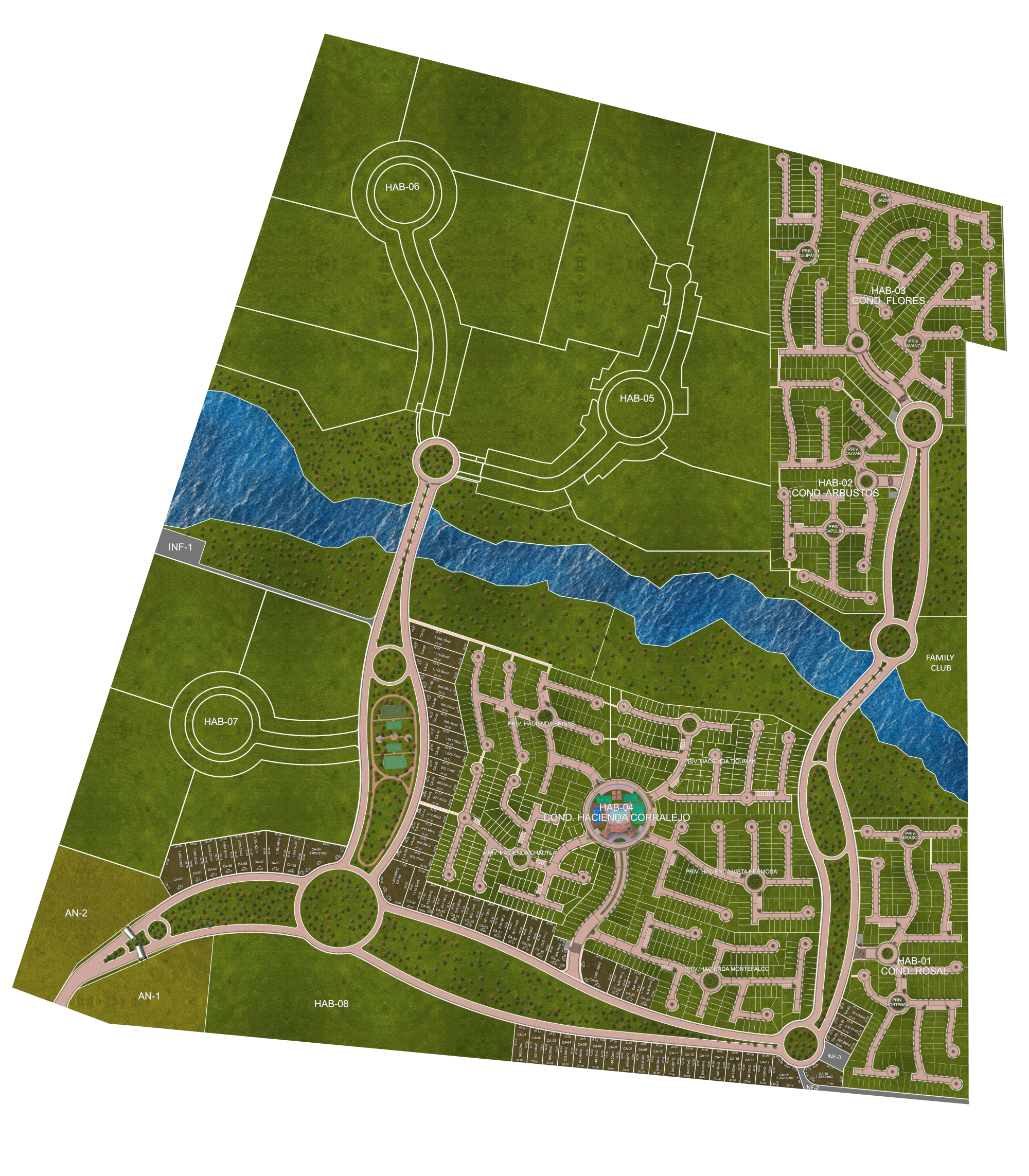 Master Plan de Ciudad Maderas Hacienda Aguascalientes