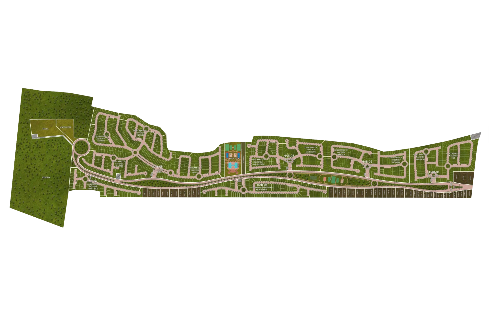 Master Plan de Privada Bosques